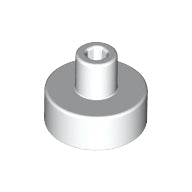 Plaatje in Gallery viewer laden, LEGO® los onderdeel Tegel Rond in kleur Wit 20482