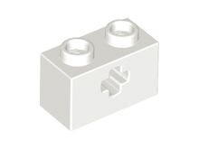 Plaatje in Gallery viewer laden, LEGO® los onderdeel Technische Steen in kleur Wit 32064