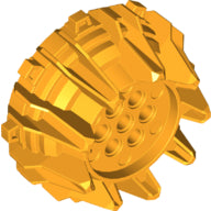 Plaatje in Gallery viewer laden, LEGO® los onderdeel Wiel in kleur Helder Licht Oranje 64712