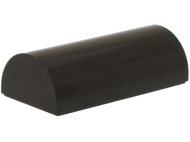 LEGO® los onderdeel Dakpan Gebogen in kleur Zwart 6192b