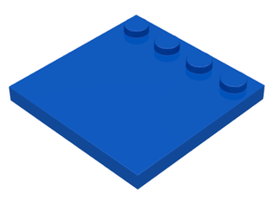 LEGO® los onderdeel Tegel Aangepast in kleur Blauw 6179