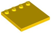 Plaatje in Gallery viewer laden, LEGO® los onderdeel Tegel Aangepast in kleur Geel 6179
