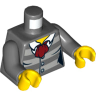 Plaatje in Gallery viewer laden, LEGO® Lijf met Motief Donker Blauwachtig Grijs 973pb2685c01
