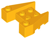 Plaatje in Gallery viewer laden, LEGO® los onderdeel Wig in kleur Helder Licht Oranje 50373