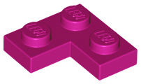 LEGO® los onderdeel Plaat Algemeen in kleur Magenta 2420