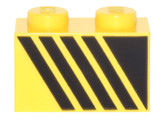 LEGO® los onderdeel Steen met Motief Geel 3004pb144L