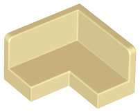 LEGO® los onderdeel Paneel in kleur Geelbruin 91501