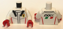 Plaatje in Gallery viewer laden, LEGO® los onderdeel Lijf met Motief Wit 973pb2904c01