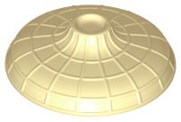 LEGO® los onderdeel Hoofddeksels in kleur Geelbruin 26007