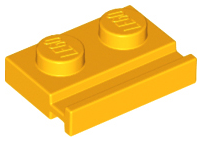 Plaatje in Gallery viewer laden, LEGO® onderdeel Plaat Aangepast Helder Licht Oranje 32028
