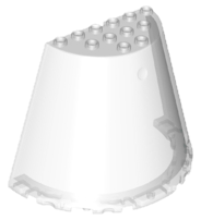 LEGO® los onderdeel Kegel in kleur Doorzichtig 29096