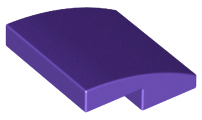 Plaatje in Gallery viewer laden, LEGO® los onderdeel Dakpan Gebogen Donkerpaars 15068