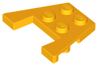 LEGO® los onderdeel Wig Plaat Helder Licht Oranje 48183