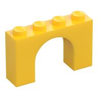 LEGO® los onderdeel Steen Boog in kleur Geel 6182