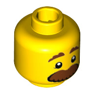 LEGO® los onderdeel Hoofd in kleur Geel 3626pb1813