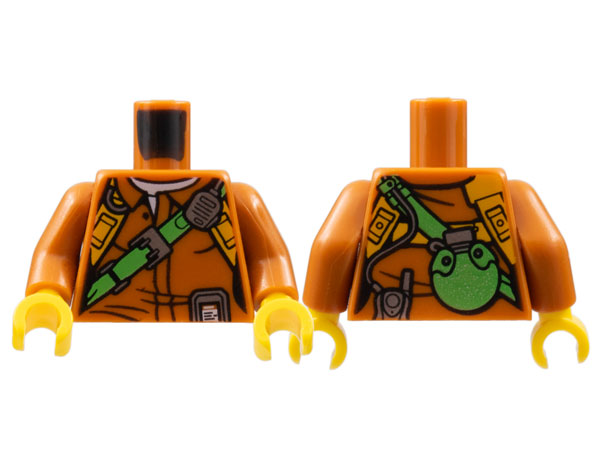 LEGO® onderdeel Lijf met Motief Donker Oranje 973pb2757c01