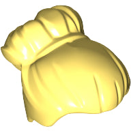 Plaatje in Gallery viewer laden, LEGO® los onderdeel Haar in kleur Helder Lichtgeel 27186