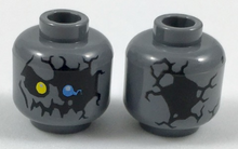 Plaatje in Gallery viewer laden, LEGO® onderdeel Hoofd Donker Blauwachtig Grijs 3626pb1898