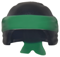 Plaatje in Gallery viewer laden, LEGO® los onderdeel Hoofddeksels in kleur Zwart 24496pb07