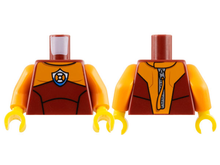 Plaatje in Gallery viewer laden, LEGO® los onderdeel Lijf met Motief Donkerrood 973pb2776c01