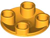 LEGO® los onderdeel Plaat Rond Helder Licht Oranje 2654