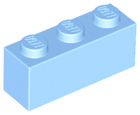 Plaatje in Gallery viewer laden, LEGO® los onderdeel Steen in kleur Helder Lichtblauw 3622