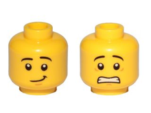 Plaatje in Gallery viewer laden, LEGO® los onderdeel Hoofd in kleur Geel 3626cpb1879