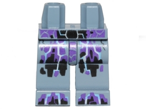 LEGO® los onderdeel Benen met Motief Zandblauw 970c00pb0674