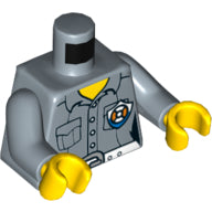 Plaatje in Gallery viewer laden, LEGO® los onderdeel Lijf met Motief Zandblauw 973pb2775c01