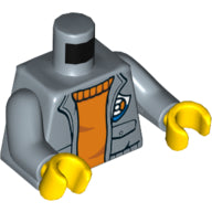 Plaatje in Gallery viewer laden, LEGO® los onderdeel Lijf met Motief Zandblauw 973pb2864c01