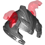 LEGO® los onderdeel Hoofddeksels Parel Donkergrijs 24484pb01