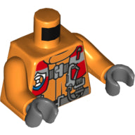 LEGO® los onderdeel Lijf met Motief Oranje 973pb2856c01