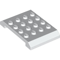 LEGO® los onderdeel Wig in kleur Wit 32739