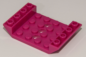 LEGO® los onderdeel Dakpan Omgekeerd in kleur Magenta 60219