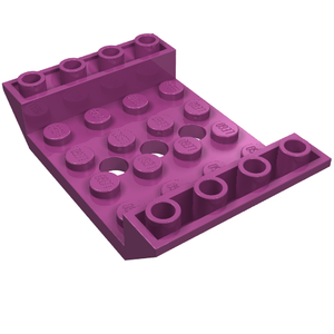 LEGO® los onderdeel Dakpan Omgekeerd in kleur Magenta 60219