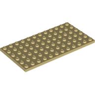 Plaatje in Gallery viewer laden, LEGO® los onderdeel Plaat Algemeen in kleur Geelbruin 3028