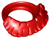 LEGO® los onderdeel Lijf Accessoire in kleur Rood 15501