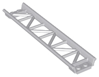 LEGO® los onderdeel Rails Licht Blauwachtig Grijs 25059