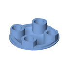 LEGO® los onderdeel Plaat Rond in kleur Medium Blauw 2654