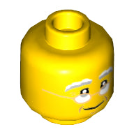 Plaatje in Gallery viewer laden, LEGO® los onderdeel Hoofd in kleur Geel 3626cpb1838