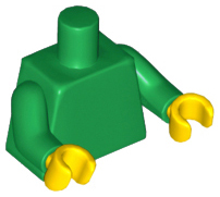 Plaatje in Gallery viewer laden, LEGO® los onderdeel Lijf in kleur Groen 973c020