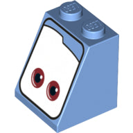 Plaatje in Gallery viewer laden, LEGO® onderdeel Dakpan met Motief Medium Blauw 3678bpb103