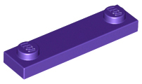 Plaatje in Gallery viewer laden, LEGO® los onderdeel Plaat Aangepast Donkerpaars 92593