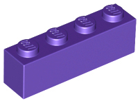 LEGO® los onderdeel Steen in kleur Donkerpaars 3010