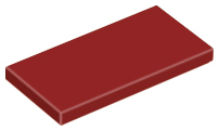 Plaatje in Gallery viewer laden, LEGO® los onderdeel Tegel Algemeen in kleur Donkerrood 87079