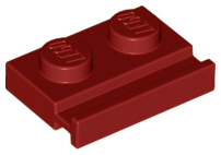 LEGO® los onderdeel Plaat Aangepast Donkerrood 32028
