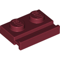 Plaatje in Gallery viewer laden, LEGO® los onderdeel Plaat Aangepast Donkerrood 32028