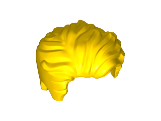 LEGO® los onderdeel Haar in kleur Geel 23186