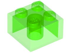 LEGO® los onderdeel Steen Doorschijnend Helder Groen 3003