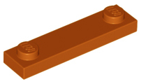 Plaatje in Gallery viewer laden, LEGO® los onderdeel Plaat Aangepast Donker Oranje 92593